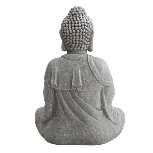 Gray Decorative Buddha Garden Décor Statue