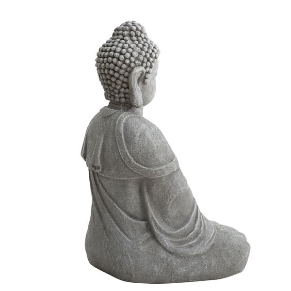 Gray Decorative Buddha Garden Décor Statue