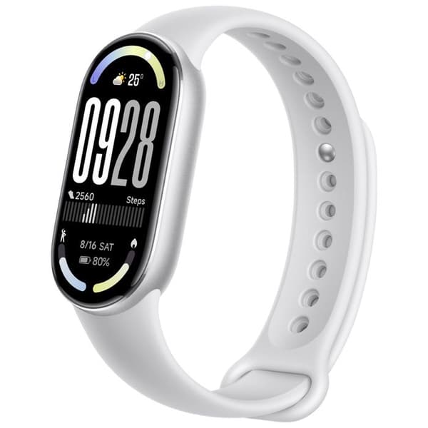 Xiaomi Smart Band 10 – Smartklocka AMOLED 1,72" Silver, 21 dagars batteritid, 5 ATM