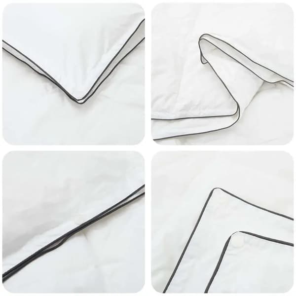 Sängdyna Set, Polyester Material, Lättskött,Vit