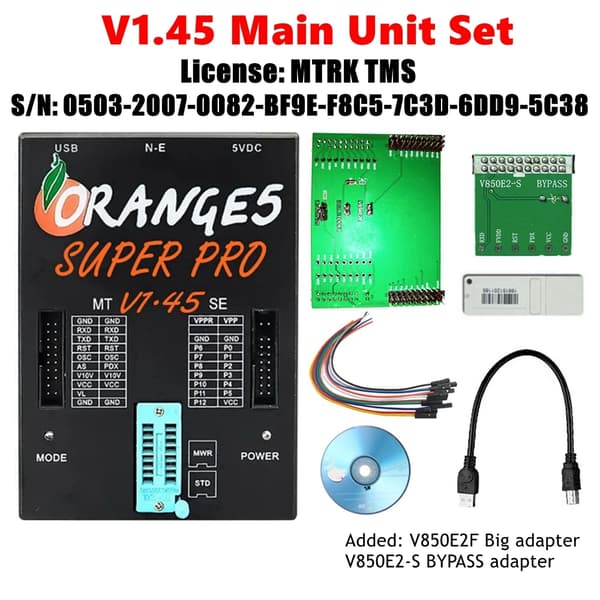 Programmer, V1.45 Softwareversion, USB-forbindelse,V1.45 Hovedenhed