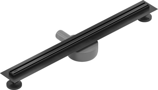 Mexen Flat 360° Slim roterende lineær afløb 60 cm, sort - 1741060