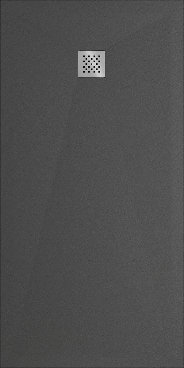 Mexen Stone+ rektangulær kompositbruserbakke 200 x 100 cm, antracit - 44711020