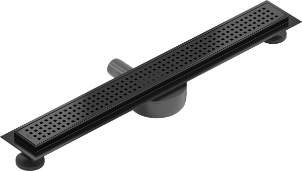 Mexen Flat 360° M08 roterende lineær afløb 70 cm, sort - 1725070-40