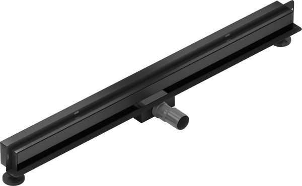 Mexen Flat Wall lineær vægafløb 2i1 100 cm, sort - 1730100