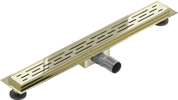 Mexen Flat M01 lineær afløb 70 cm, guld - 1520070-15