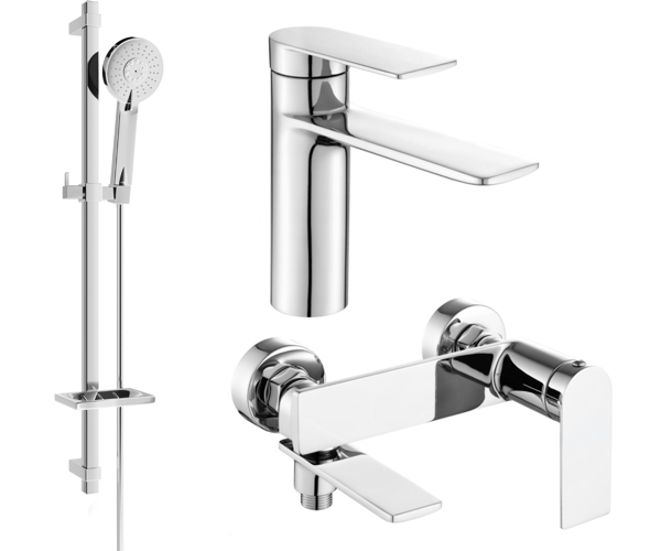 Mexen Zero DQ40 badkarsset, krom - 71103DQ40-00