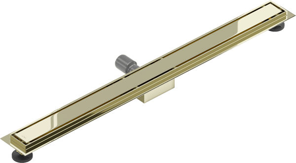 Mexen Flat M13 lineær afløb 2i1 80 cm, guld - 1510080-15
