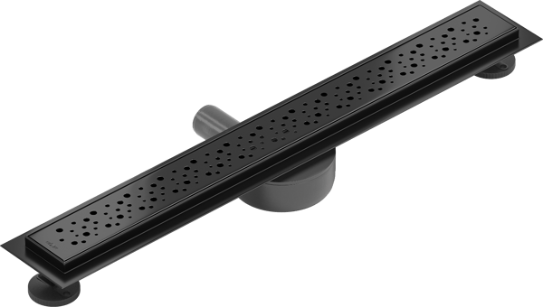 Mexen Flat 360° M12 roterende lineær afløb 70 cm, sort - 1721070-40