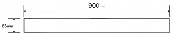 Mexen Flat M01 dækplade til lineær afløb 90 cm, guld - 1520090