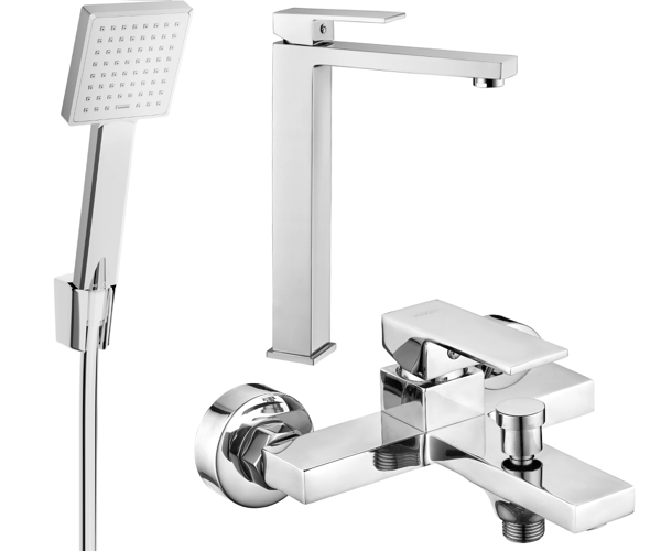 Mexen Uno R45 badekar sæt, krom - 71413R45-00