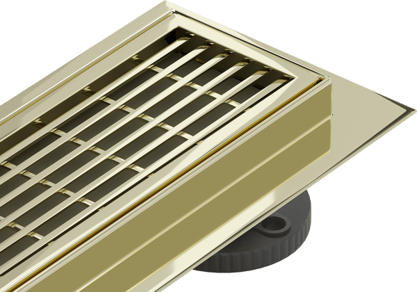 Mexen Flat M33 lineær afløb 100 cm, guld - 1533100-15