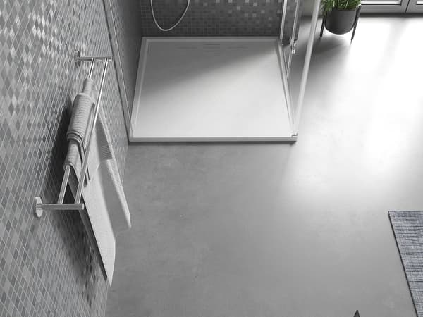 Mexen Amon kvadratisk duschbricka SMC 80 x 80 cm, vit - 4F108080