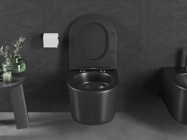 Mexen Sofia wc-skål Rimless Tornado, sort mat - 3354XX85T