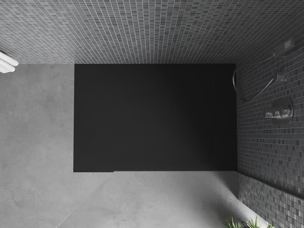 Mexen Otto rektangulær SMC-brusebakke 90 x 80 cm, sort - 4N708090