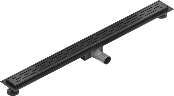 Mexen Flat M01 lineær afløb 80 cm, sort - 1720080-15