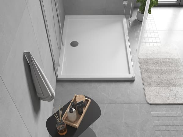 Mexen Flow rektangulär slim duschbricka 120 x 90 cm, vit glans - 46R109012