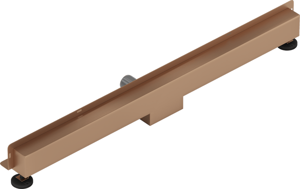 Mexen Flat Wall linjär väggavloppsbrunn 2 i 1 100 cm, borstad koppar - 1C30100