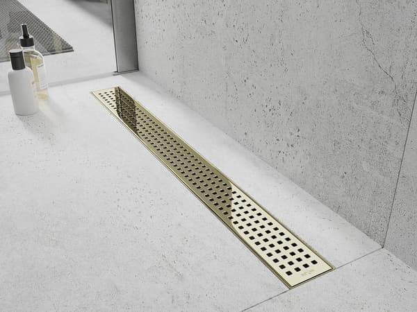 Mexen Flat M08 markering til lineær afløb 70 cm, guld - 1525070