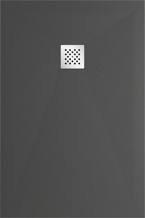 Mexen Stone+ rektangulær kompositbruserbakke 120 x 80 cm, antracit - 44718012