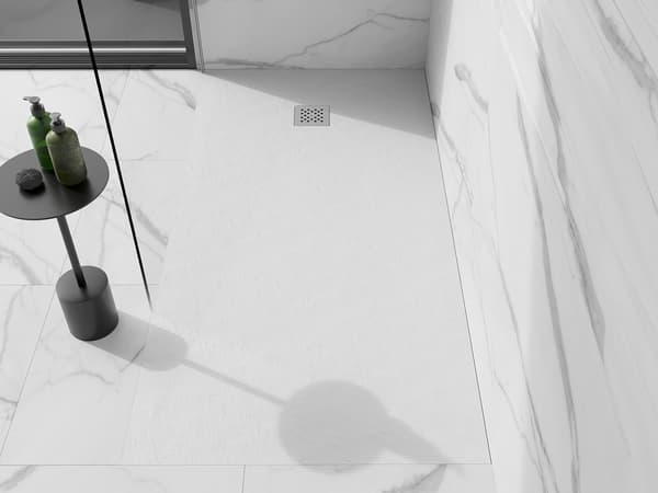 Mexen Stone+ rektangulär kompositduschbricka 160 x 90 cm, vit - 44109016