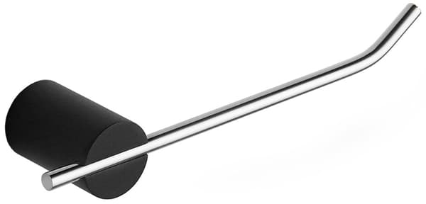 Mexen Aron toiletrulleholder, sort/krom - 7088133-07