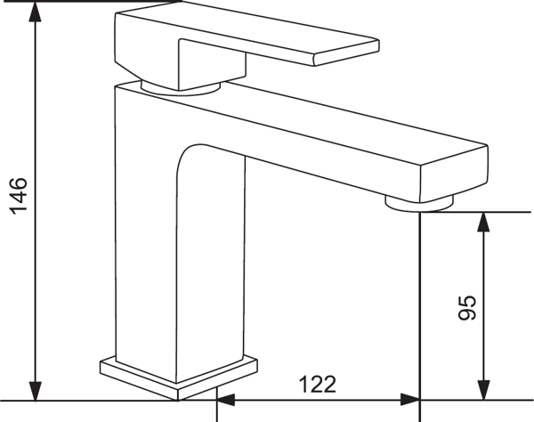 Mexen Uno R77 badekar sæt, sort - 71403R77-70