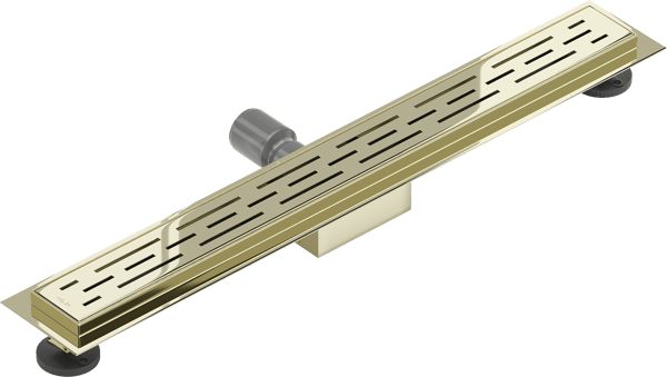 Mexen Flat M01 lineær afløb 70 cm, guld - 1520070-15