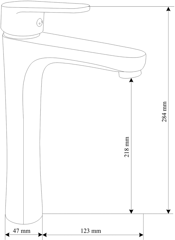 Mexen Kama DF75 Duschset, krom - 72514DF75-00