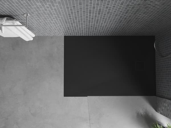 Mexen Bert rektangulær SMC-brusekar 140 x 70 cm, sort - 4K707014