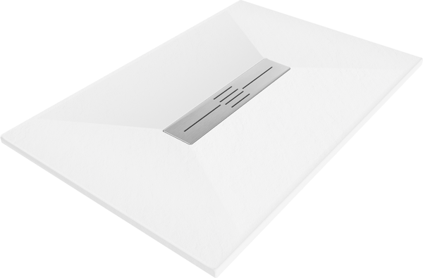 Mexen Toro rektangulær bruser SMC 130 x 80 cm, hvid - 43108013