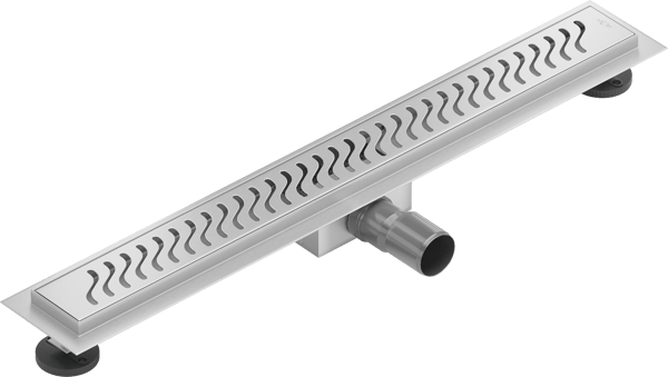 Mexen Flat M09 lineær afløb 50 cm, inox - 1028050-15