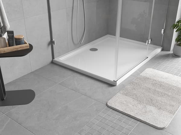Mexen Flow rektangulär duschkar slim 85 x 70 cm, vit glans - 46R107085