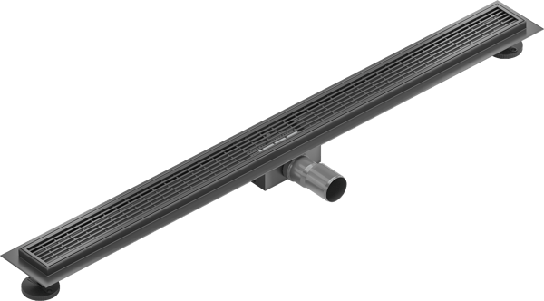 Mexen Flat M33 lineært afløb 100 cm, sort - 1733100-15