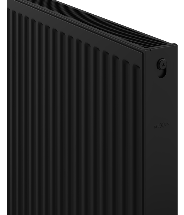 Mexen C21 plade radiator 400 x 800 mm, sideforbindelse, 741 W, sort - W421-040-080-70