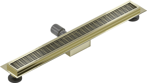 Mexen Flat M33 lineær afløb 60 cm, guld - 1533060-15