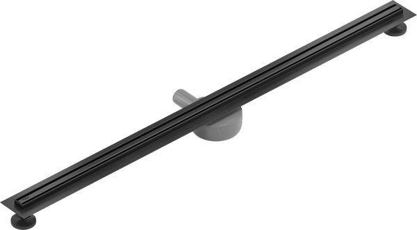 Mexen Flat 360° Slim roterende lineær afløb 160 cm, sort - 1741160