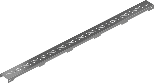 Mexen Flat M18 afløbsrist til afløbsrender 80 cm, børstet gun gray - 1E23080