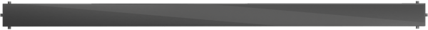 Mexen Flat MGB afløbsdæksel 80 cm, sort glas - 1026080