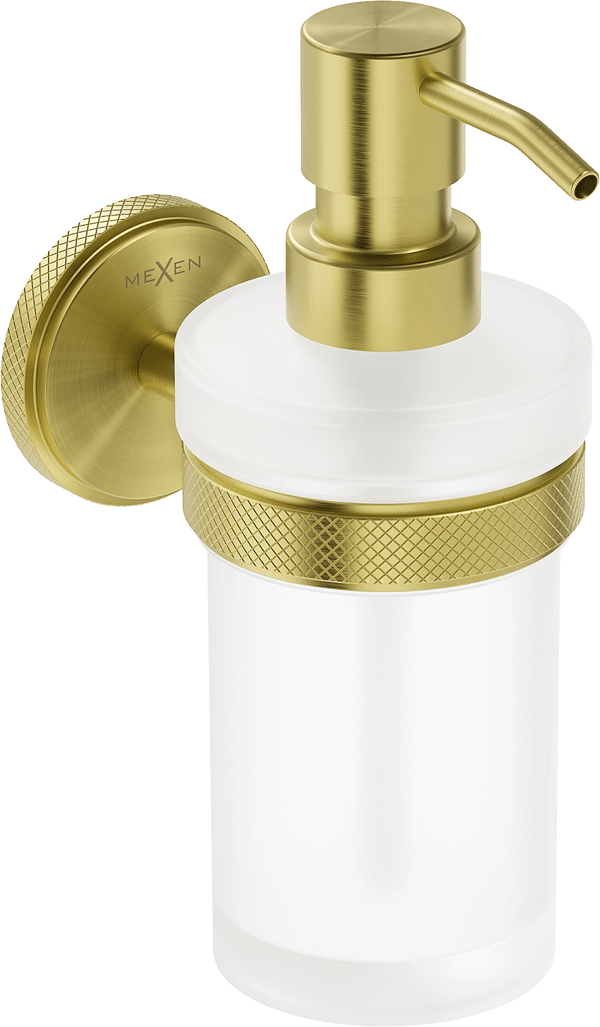 Mexen Gravo sæbedispenser, børstet guld - 70A93058-55