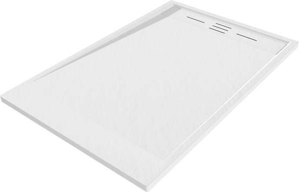 Mexen Amon rektangulær SMC bruserbund 100 x 80 cm, hvid - 4F108010