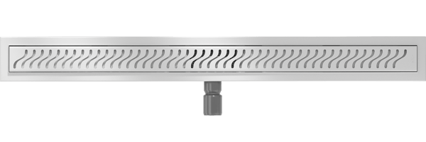 Mexen Flat M09 lineær afløb 90 cm, inox - 1028090-15
