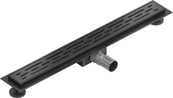 Mexen Flat M01 linear afløb 50 cm, sort - 1720050-15