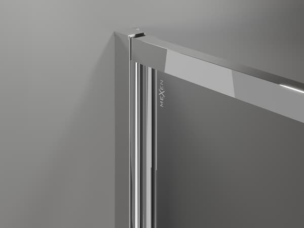 Mexen Exo svängbar duschkabin 75 x 90 cm, transparent, krom - 817-075-090-01-00