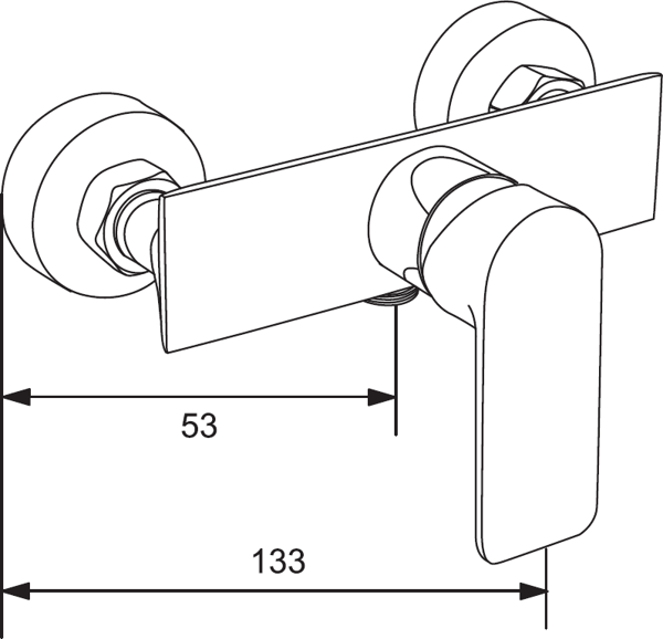 Mexen Alexa bruserbatteri, krom - 71240-00