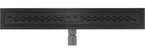 Mexen Flat M18 lineær afløb 70 cm, sort - 1723070-15