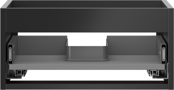 Mexen Box-A korpus til underskab 50 cm, 1 skuffe, sort mat - 91AX0-0500-235-1-71