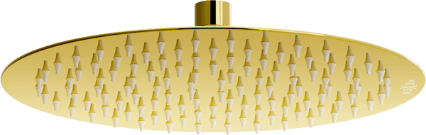 Mexen Slim bruserhoved 25 cm, guld - 79225-50