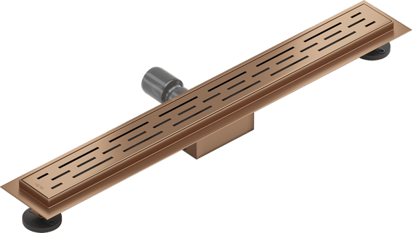Mexen Flat M01 lineær afløb 60 cm, børstet kobber - 1C20060-15