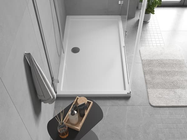Mexen Flow rektangulär slim duschkar 160 x 100 cm, vit glans - 46R101016